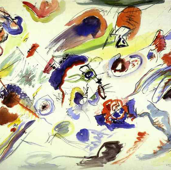 Première aquarelle abstraite
